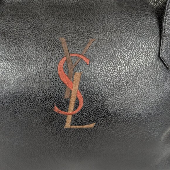 YSL Saint Laurent Shopping Tote Black Leather Handbag - Picture 6 of 16